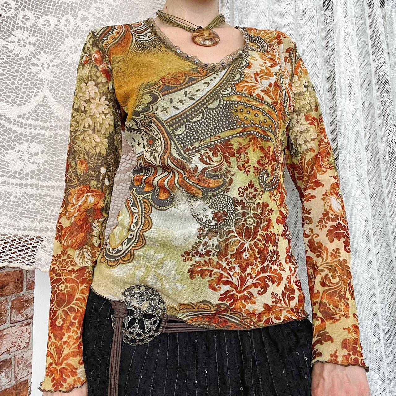 MESH BLOUSE - UK 14