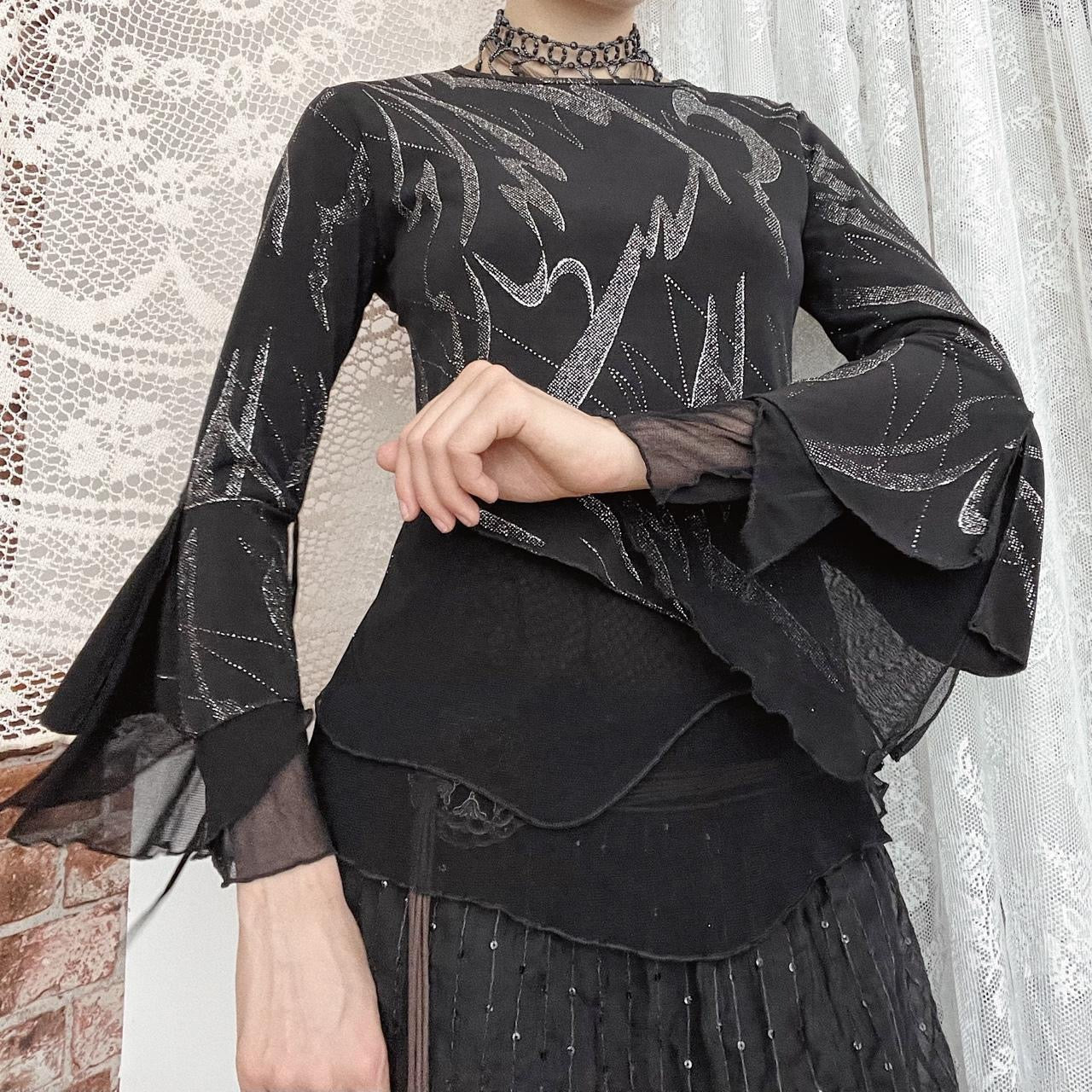 MESH BLOUSE - UK 8