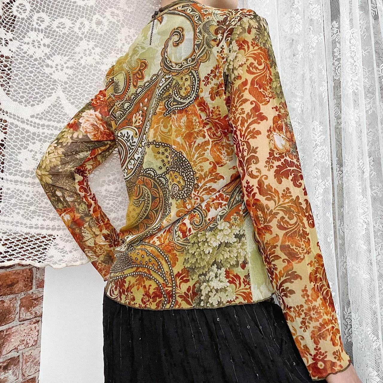MESH BLOUSE - UK 14