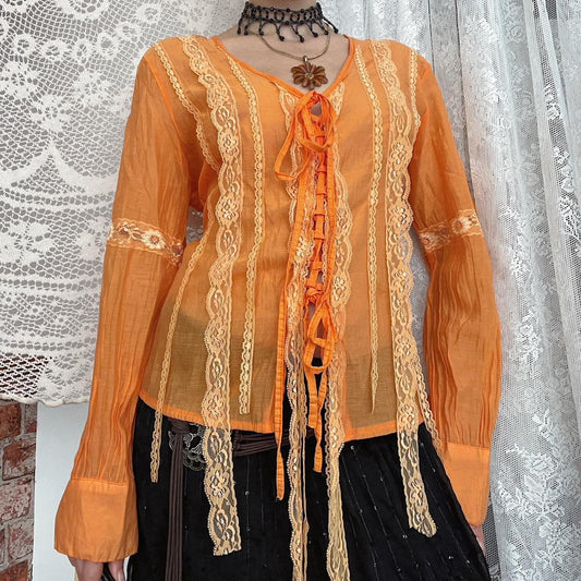LACE BLOUSE - UK 14