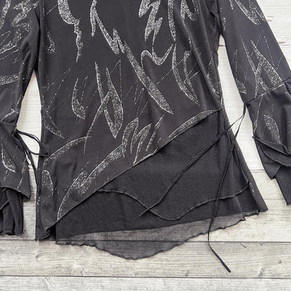 MESH BLOUSE - UK 8