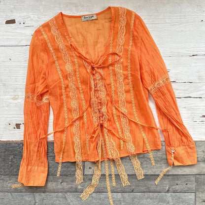 LACE BLOUSE - UK 14