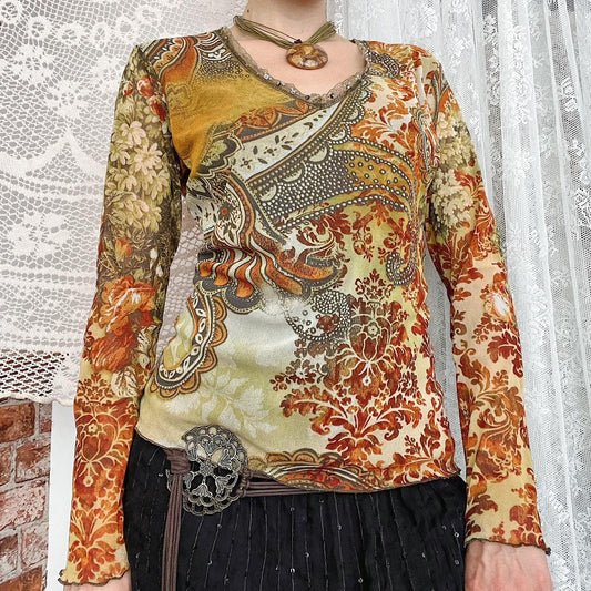 MESH BLOUSE - UK 14