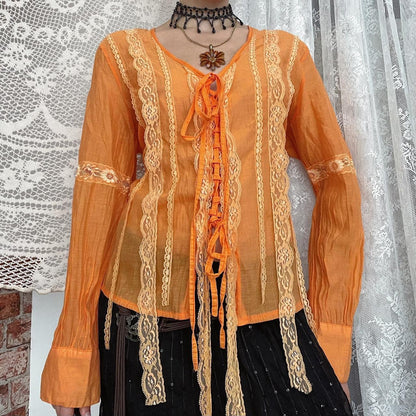 LACE BLOUSE - UK 14