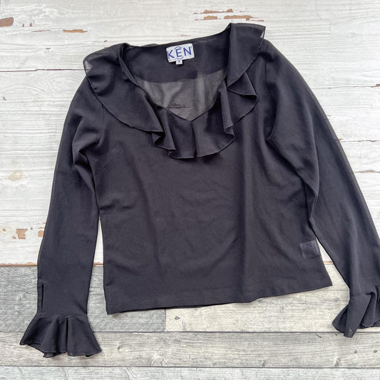 RUFFLE BLOUSE - UK 12