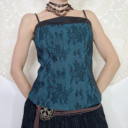 FLORAL BUSTIER - UK 12