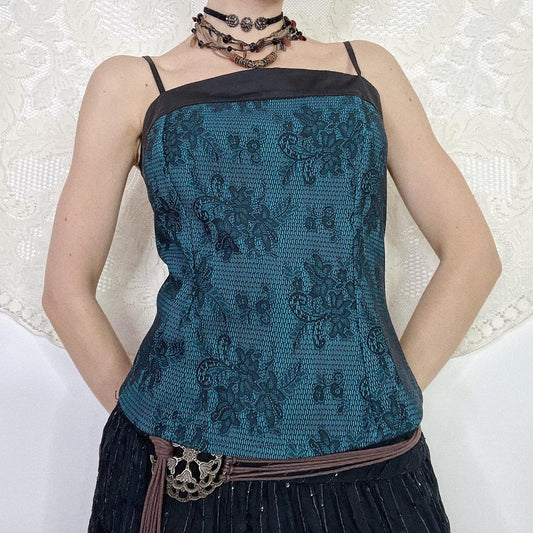 FLORAL BUSTIER - UK 12