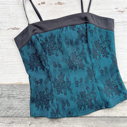 FLORAL BUSTIER - UK 12