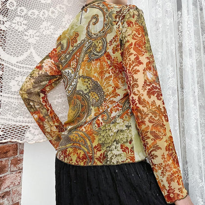 MESH BLOUSE - UK 14