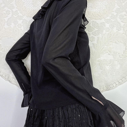 RUFFLE BLOUSE - UK 12
